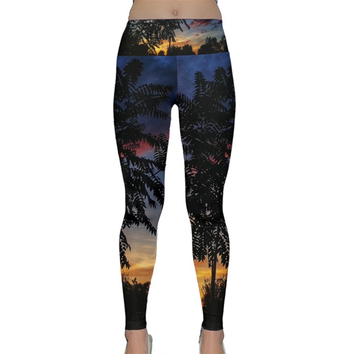 Sumac Sunset Lightweight Velour Classic Yoga Leggings