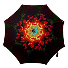 Neon Cone Flower Hook Handle Umbrellas (medium) by okhismakingart