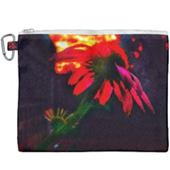 Neon Cone Flower Canvas Cosmetic Bag (xxxl) by okhismakingart