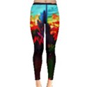 Neon Cone Flower Inside Out Leggings View1