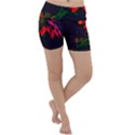 Neon Cone Flower Lightweight Velour Yoga Shorts View1