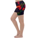 Neon Cone Flower Lightweight Velour Yoga Shorts View2