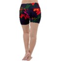 Neon Cone Flower Lightweight Velour Yoga Shorts View4