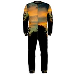 Pale Orange Sunset Onepiece Jumpsuit (men)  by okhismakingart