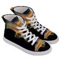 Pale Orange Sunset Women s Hi-Top Skate Sneakers View3