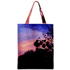 Sunflower Sunset Ii Zipper Classic Tote Bag by okhismakingart