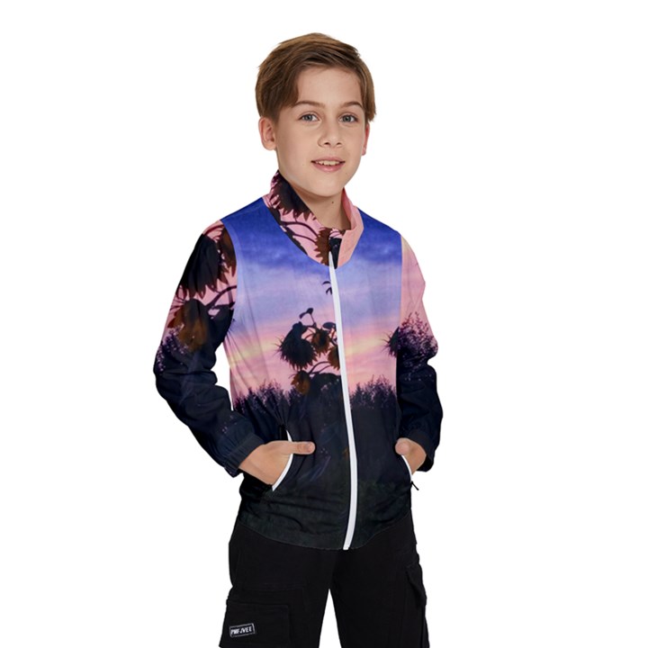 Sunflower Sunset II Kids  Windbreaker