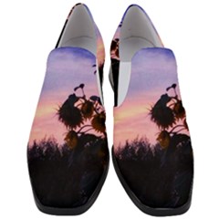 Sunflower Sunset Ii Slip On Heel Loafers by okhismakingart