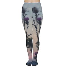 Hazy Thistles Tights by okhismakingart