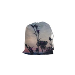 Hazy Thistles Drawstring Pouch (xs) by okhismakingart