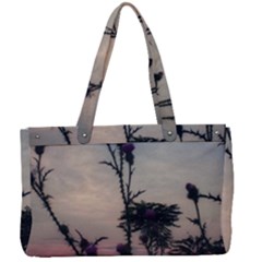 Hazy Thistles Canvas Work Bag