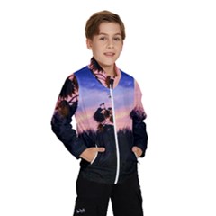 Sunflower Sunset Ii Kids  Windbreaker by okhismakingart