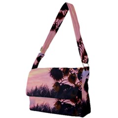 Sunflower Sunset Ii Full Print Messenger Bag by okhismakingart