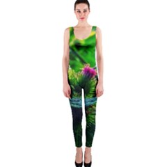 Bur Flowers One Piece Catsuit by okhismakingart