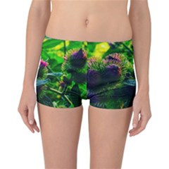 Bur Flowers Reversible Boyleg Bikini Bottoms by okhismakingart