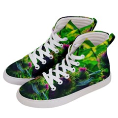 Bur Flowers Men s Hi-top Skate Sneakers by okhismakingart