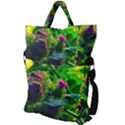 Bur Flowers Fold Over Handle Tote Bag View2