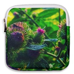 Bur Flowers Mini Square Pouch by okhismakingart