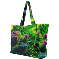 Bur Flowers Simple Shoulder Bag by okhismakingart