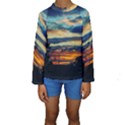 Blue Sunset Kids  Long Sleeve Swimwear View1