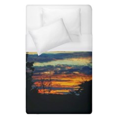 Blue Sunset Duvet Cover (single Size) by okhismakingart