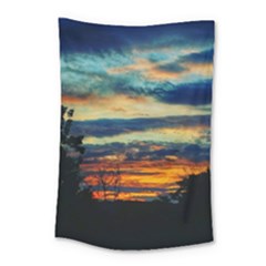 Blue Sunset Small Tapestry by okhismakingart