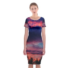 Afternoon Majesty Classic Short Sleeve Midi Dress by okhismakingart