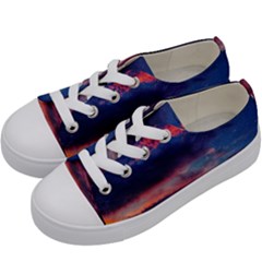 Afternoon Majesty Kids  Low Top Canvas Sneakers by okhismakingart