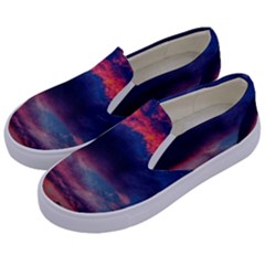 Afternoon Majesty Kids  Canvas Slip Ons by okhismakingart