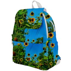 Bright Sunflowers Top Flap Backpack