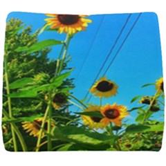 Bright Sunflowers Seat Cushion by okhismakingart