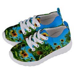 Bright Sunflowers Kids  Lightweight Sports Shoes by okhismakingart