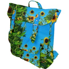 Bright Sunflowers Buckle Up Backpack by okhismakingart