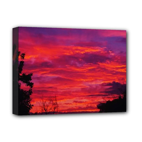 Warm Landscape Deluxe Canvas 16  X 12  (stretched)  by okhismakingart