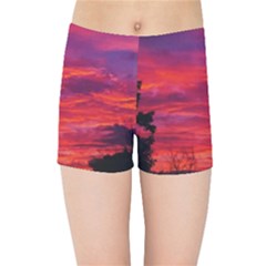 Warm Landscape Kids  Sports Shorts by okhismakingart