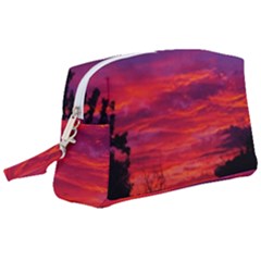 Warm Landscape Wristlet Pouch Bag (large)