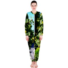 Big Sunflowers Onepiece Jumpsuit (ladies)  by okhismakingart