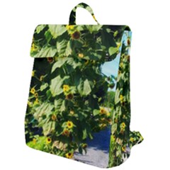 Big Sunflowers Flap Top Backpack by okhismakingart