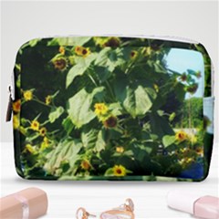 Big Sunflowers Make Up Pouch (medium) by okhismakingart