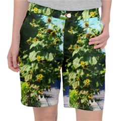 Big Sunflowers Pocket Shorts by okhismakingart