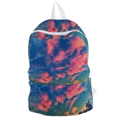 Brushstroke Skies Foldable Lightweight Backpack by okhismakingart