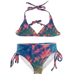 Brushstroke Skies Kids  Classic Bikini Set