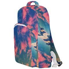 Brushstroke Skies Double Compartment Backpack