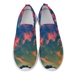 Brushstroke Skies Women s Slip On Sneakers