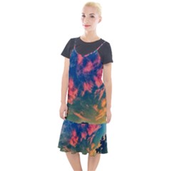 Brushstroke Skies Camis Fishtail Dress