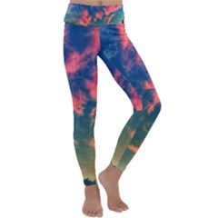 Brushstroke Skies Kids  Lightweight Velour Classic Yoga Leggings