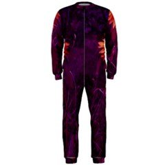 Purple Sunflower Onepiece Jumpsuit (men)  by okhismakingart