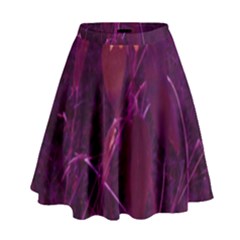 Purple Sunflower High Waist Skirt by okhismakingart