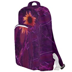 Purple Sunflower Double Compartment Backpack by okhismakingart