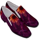 Purple Sunflower Slip On Heel Loafers View3